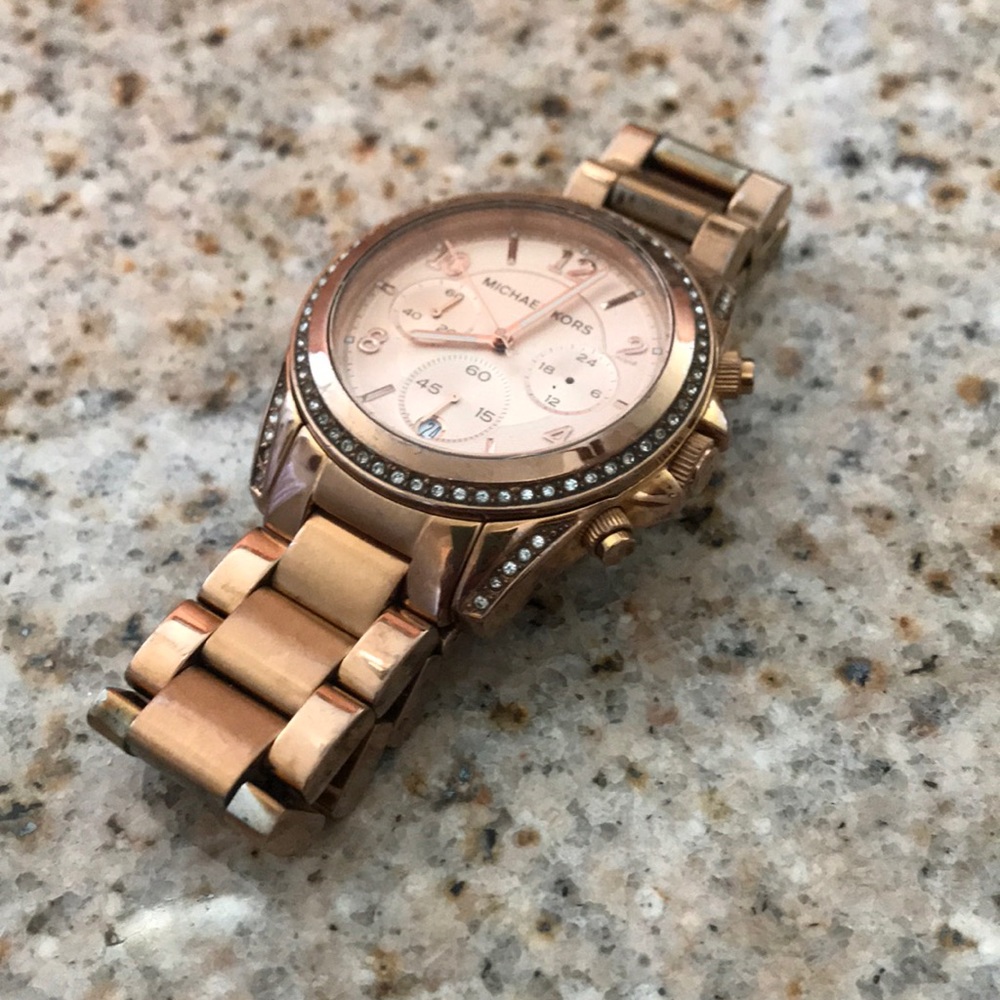 Michael Kors Rose Gold Watch - Needs Battery